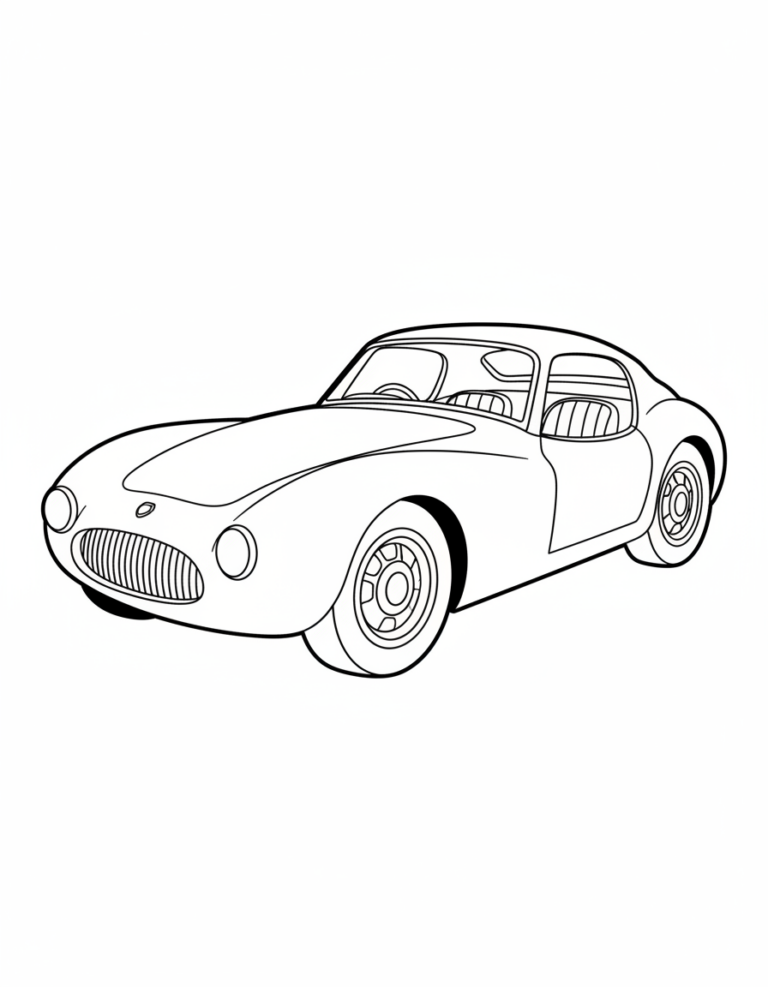 Desenho para colorir: Desenho para colorir de Carro