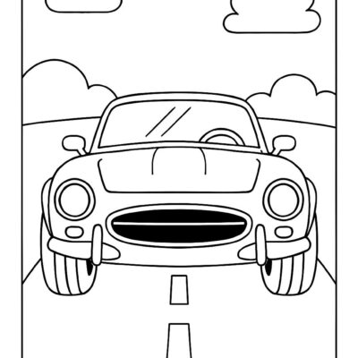 Desenho para colorir: Carro esportivo para colorir