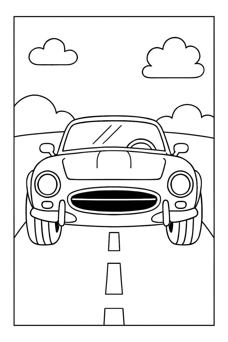 Desenho para colorir: Carro esportivo para colorir