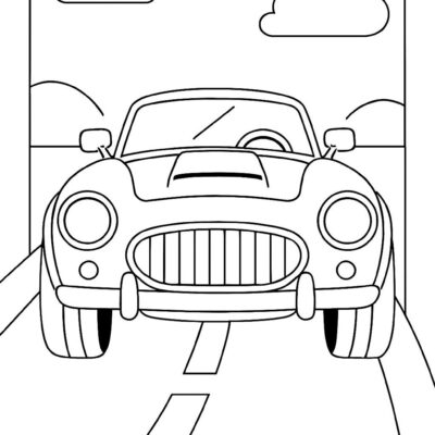 Desenho para colorir: Carro esportivo para colorir
