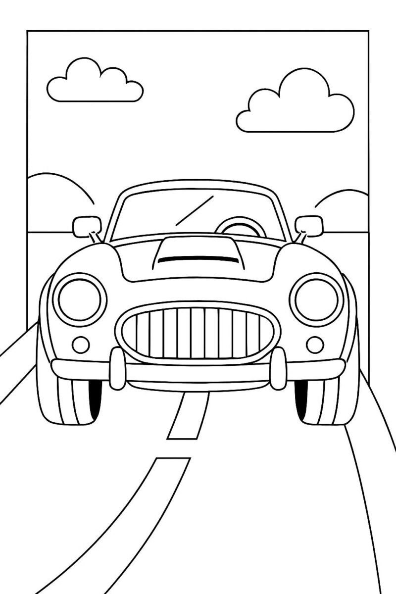 Desenho para colorir: Carro esportivo para colorir