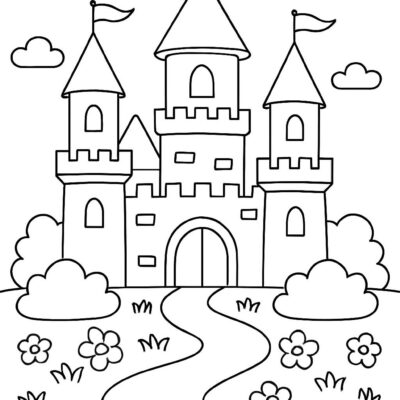 Desenho para colorir: Castelo encantado