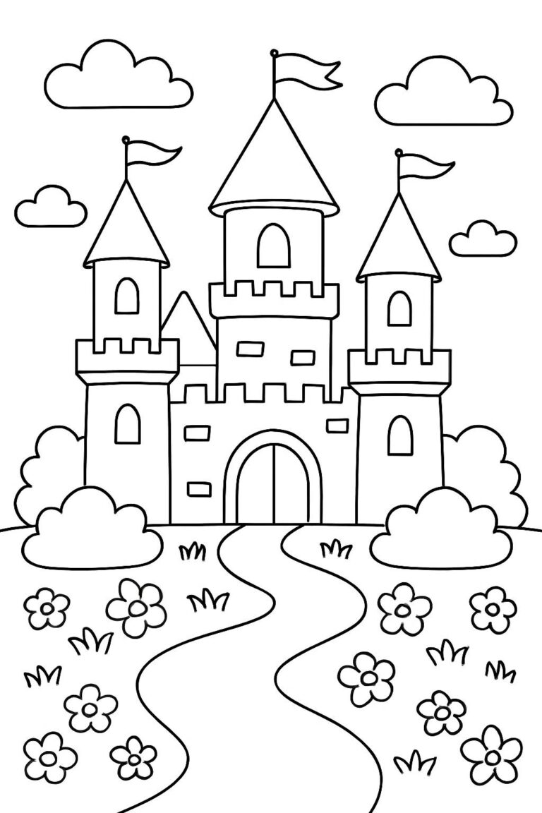 Desenho para colorir: Castelo encantado