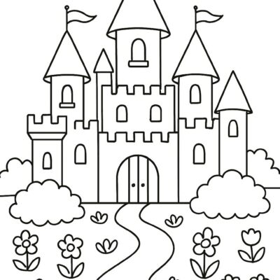 Desenho para colorir: Castelo encantado