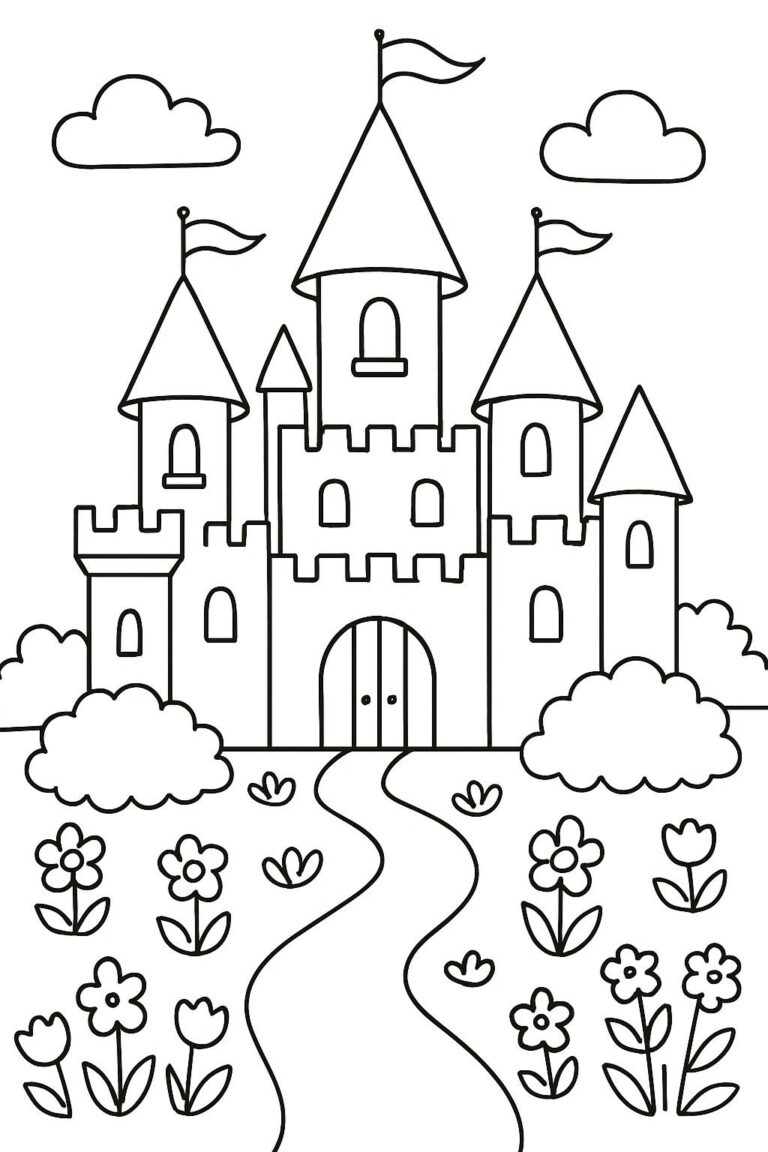 Desenho para colorir: Castelo encantado